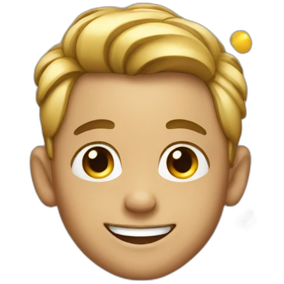 happy boys with earrings emoji