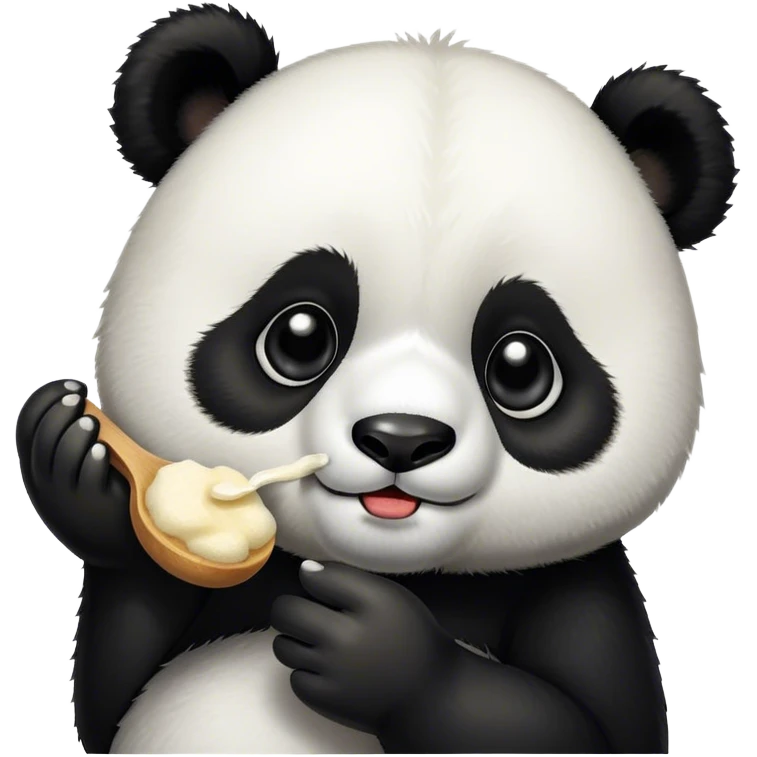 Panda eating sugar  emoji