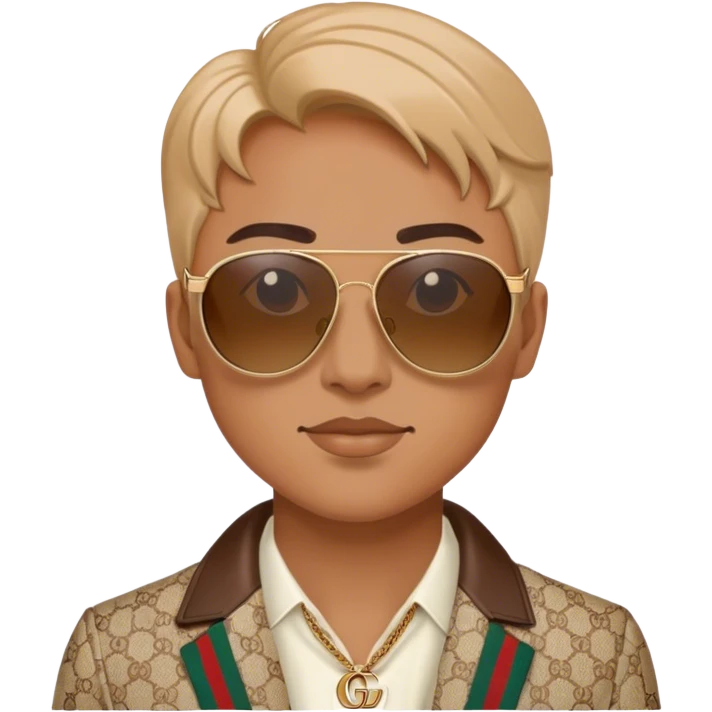 ￼ fly with Gucci sunglasses emoji