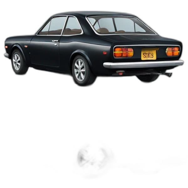 1968 BLACK DATSUN BLUEBIRD emoji