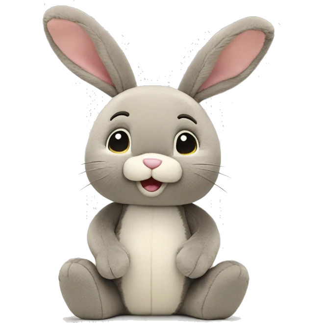  Cute bashful bunny jellycat emoji