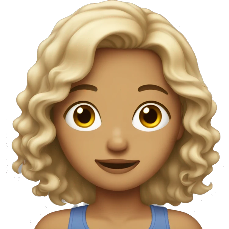 Sandy hair girl  emoji