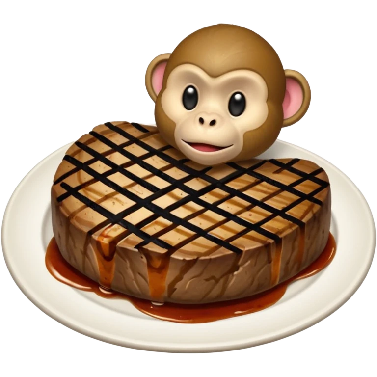Monkey steak emoji