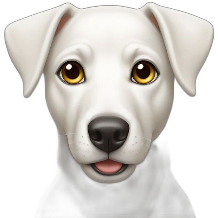 white doe dog  emoji