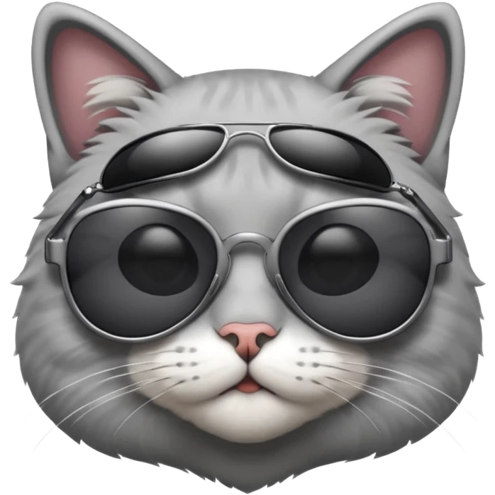 Cat wearing sunglasses emoji