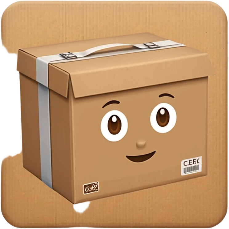 delivery case with the inscription CDEK emoji
