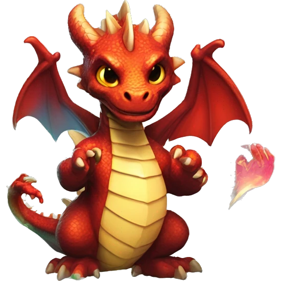 A dragon holding a hand of magic the gathering cards emoji