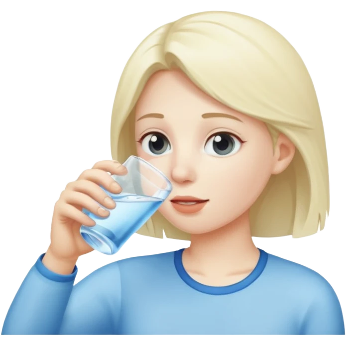 drinking water emoji