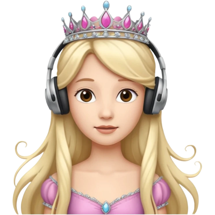 Headphones princess emoji
