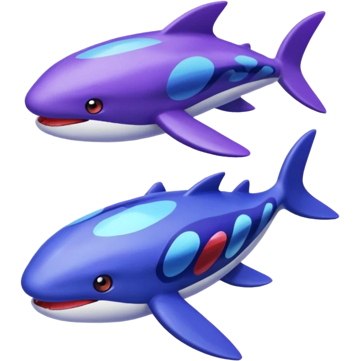 Pokemon legendary purple and cian crystal kyogre emoji
