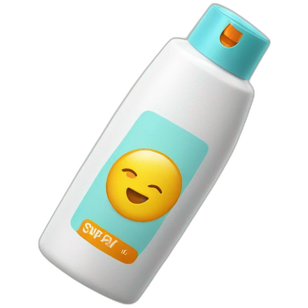 Sunscreen bottle emoji