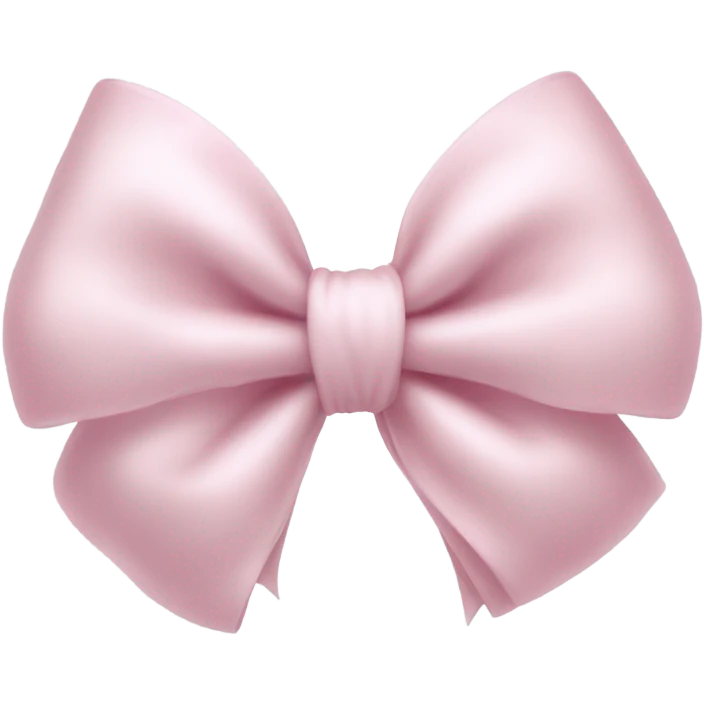 Baby pink thrilled bow emoji