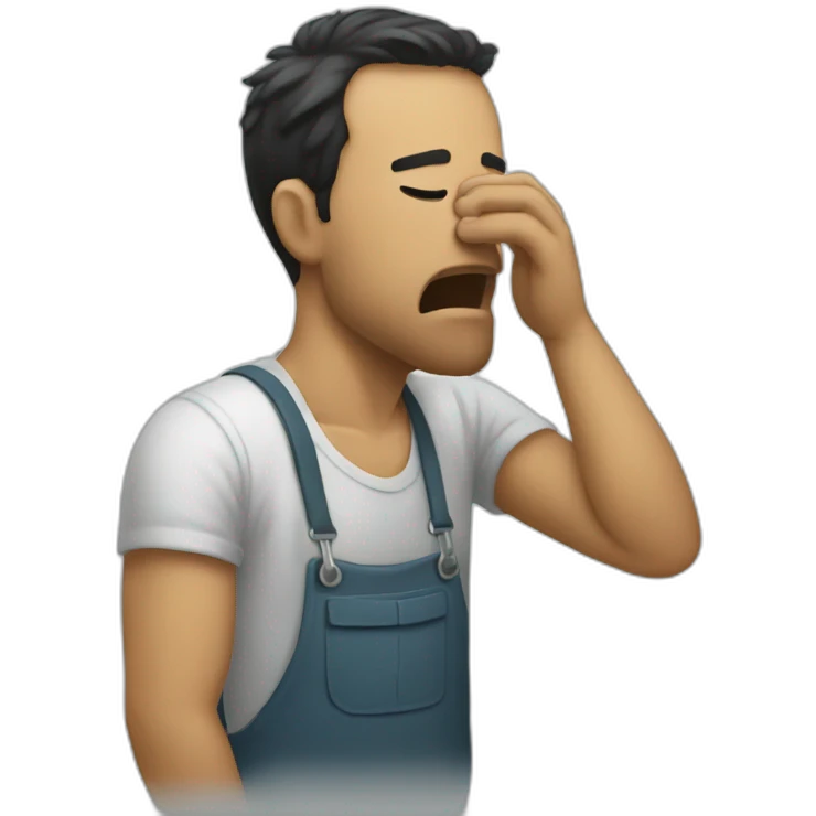 Hombre vomitando emoji