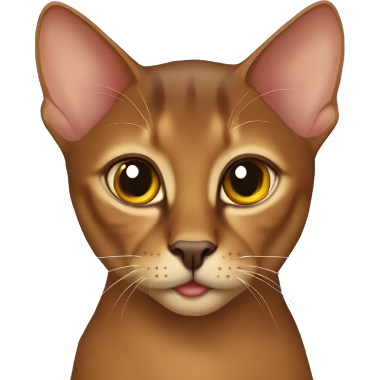 The Abyssinian cat emoji