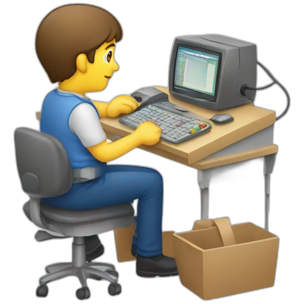 Télétravail dans une yourte emoji