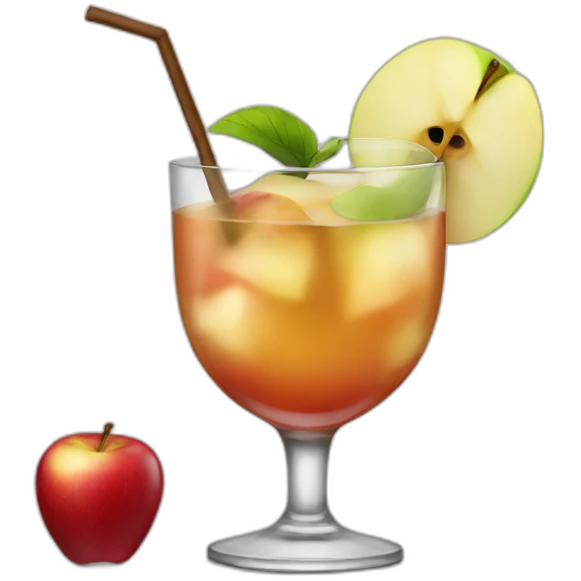 apple cocktail emoji