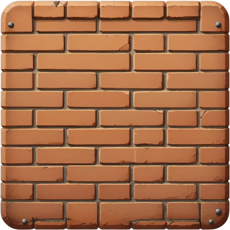 Brown The brick sign emoji