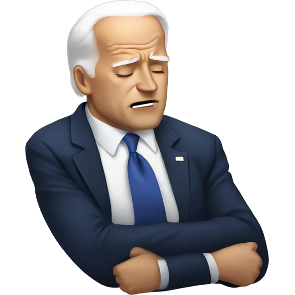 Joe Biden falling asleep emoji
