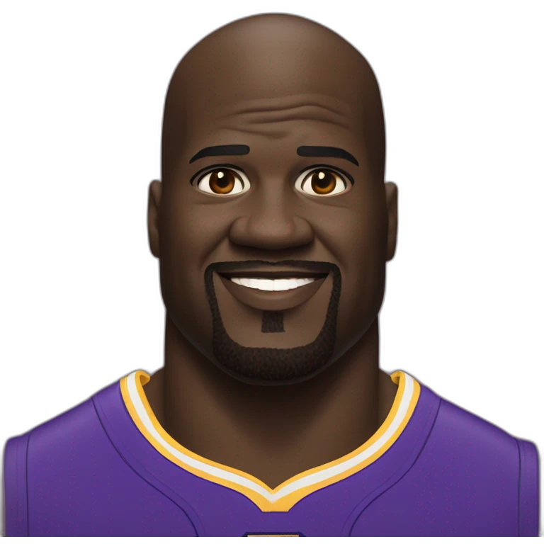 white shaquille O'Neal emoji