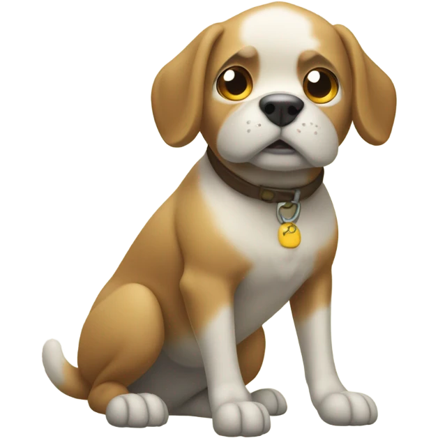 dog doing a poo emoji