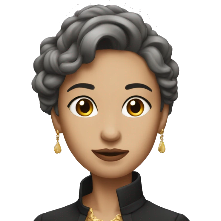 elegance of a solitary beauty emoji