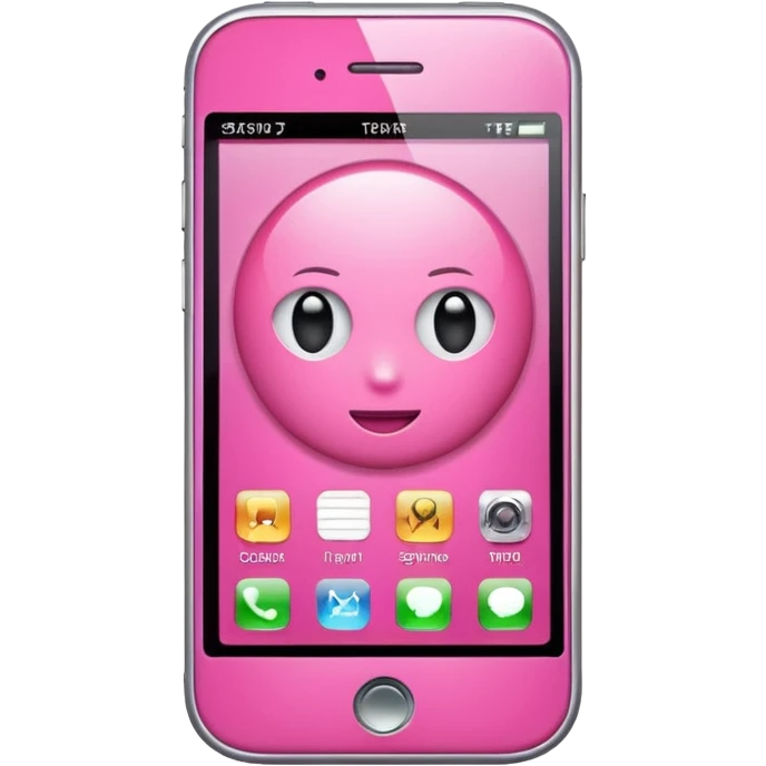 pink cell phone emoji