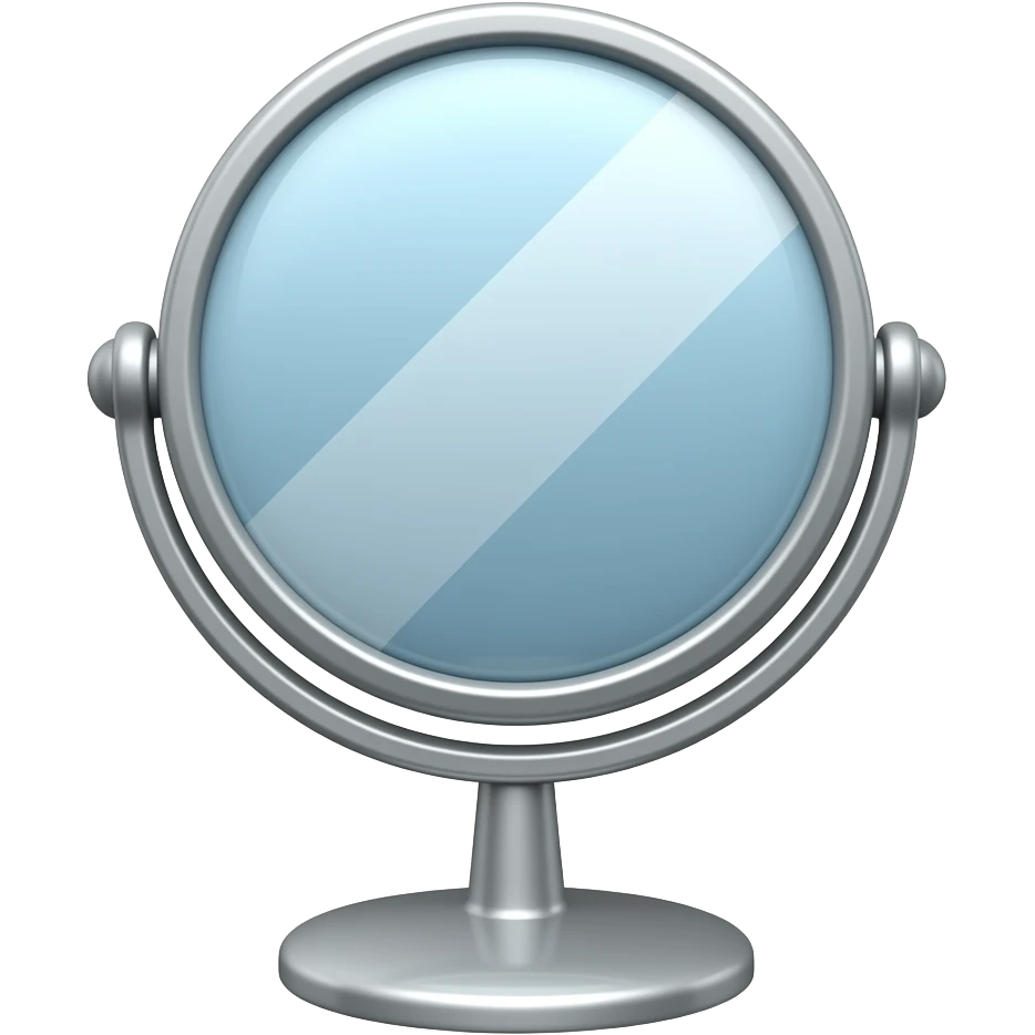 Cosmetic mirror emoji