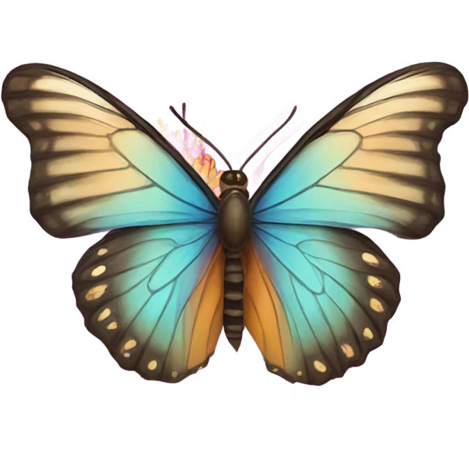 Butterfly with flower  emoji
