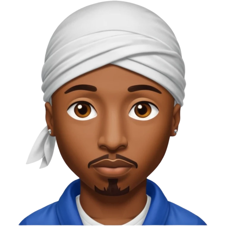 2Pac only face and durage emoji