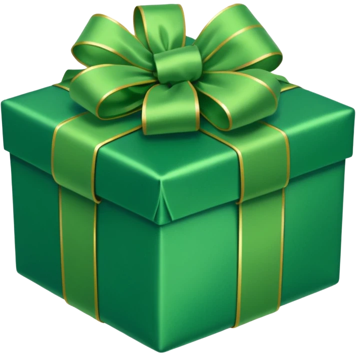 a green (#00ff33) christmas gift. emoji