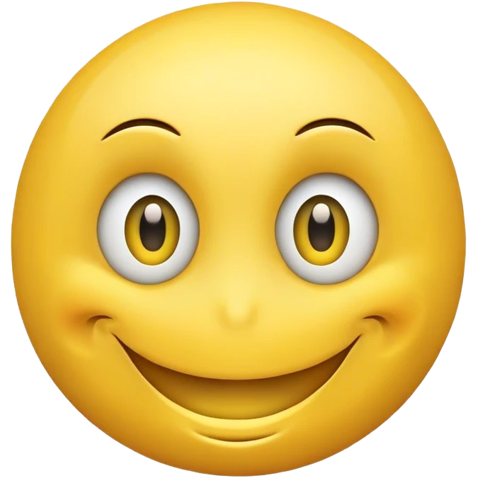 Smiley face with eyes rolled and curved mouth  emoji