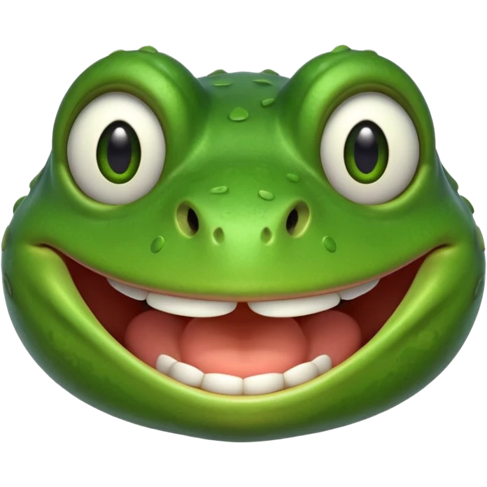 قورباغه ای که‌ میخنده emoji