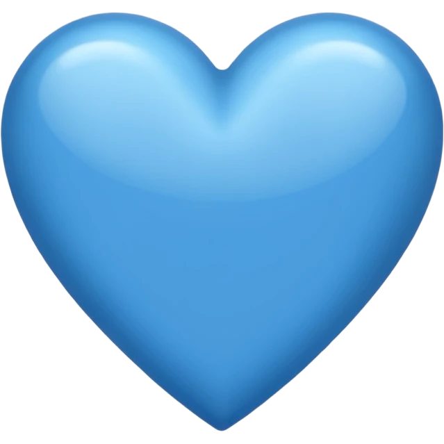 Coeur bleu Normal  emoji