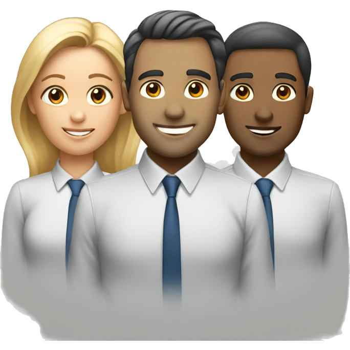business team of 3 emoji