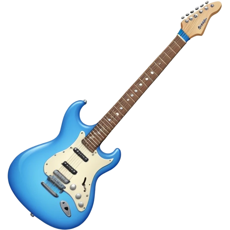 Blue electric guitar  emoji