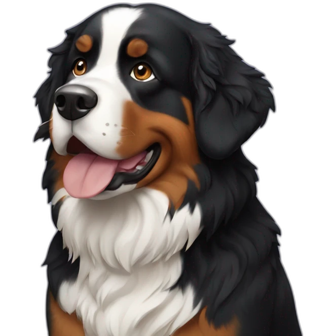 Bernese mountain dog emoji