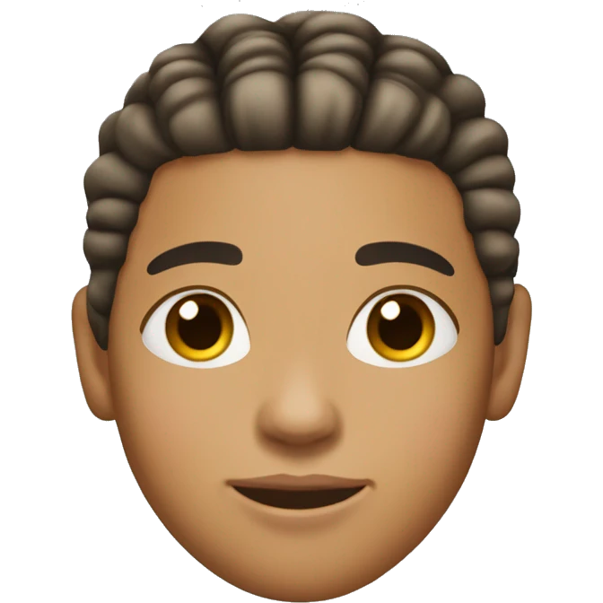 lightskin teenage boy with straight back cornrows emoji