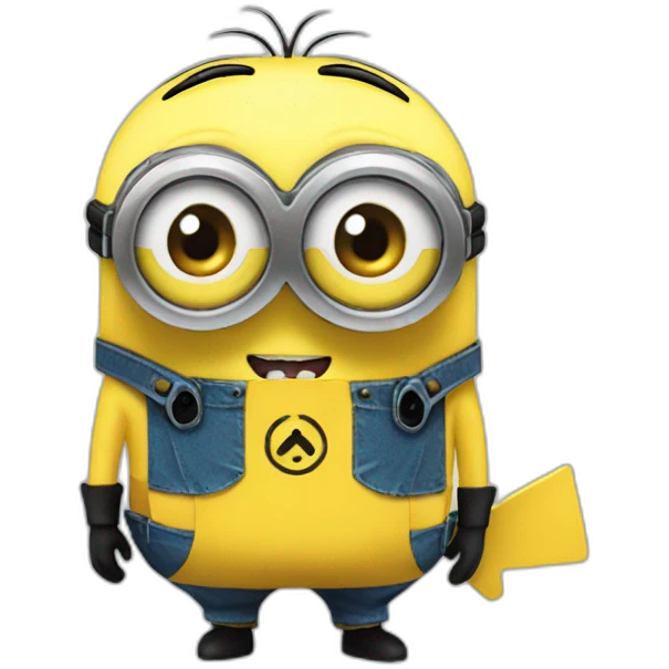 Minion fused with pikachu emoji