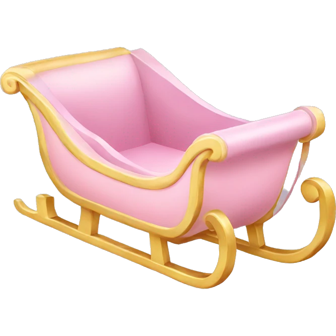 light pink sleigh emoji