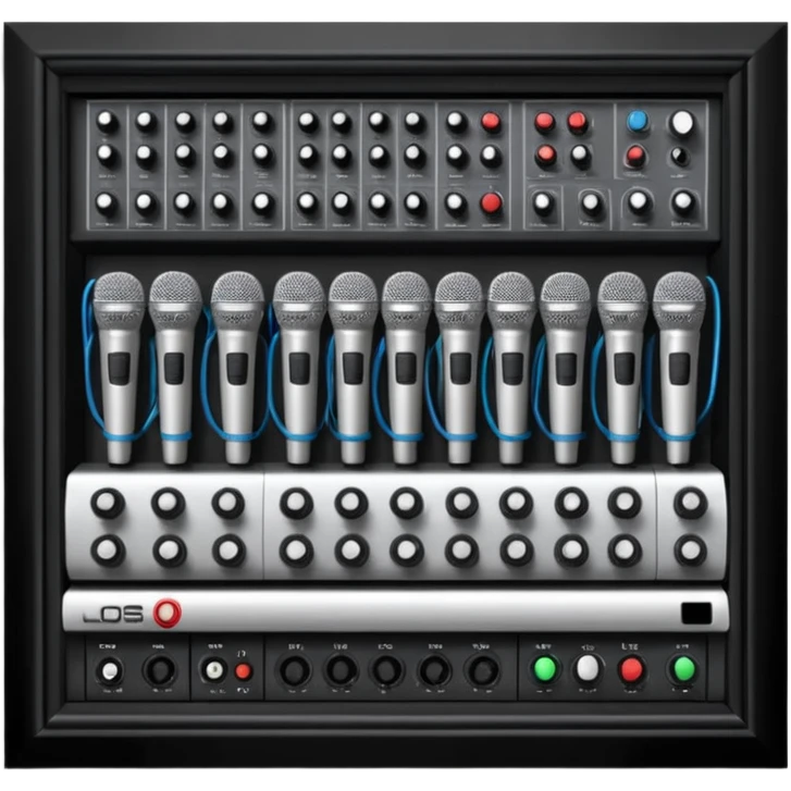 create a series of images for Theatre audio equipment Inventory  emoji
