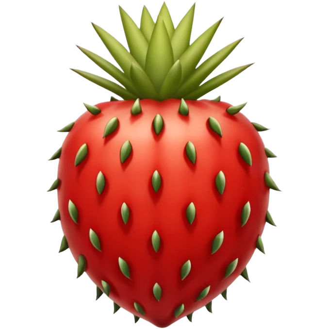 Stenocereus genus fruit without spikes and red emoji
