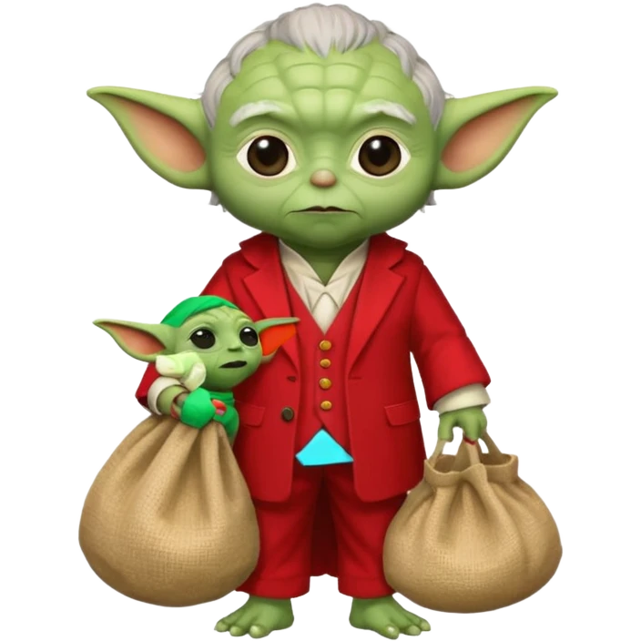 yoda santa emoji