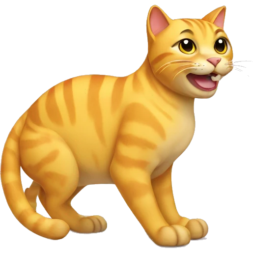 Yellow cat wearing crocs emoji
