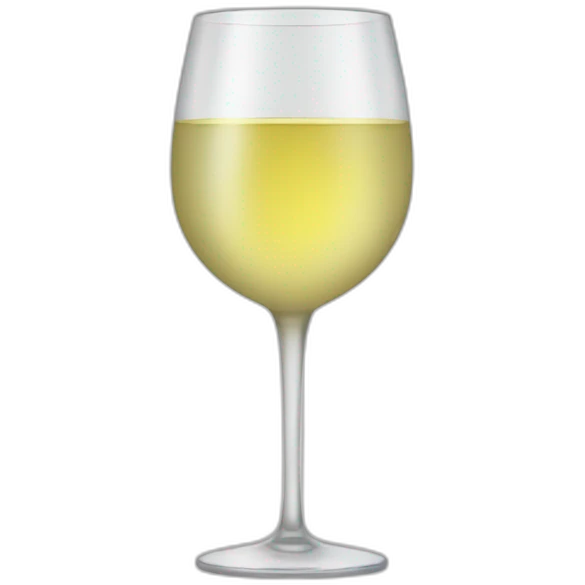 Glass of white wine emoji