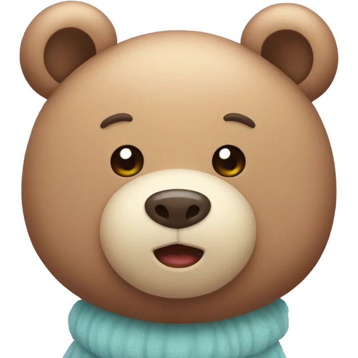 Kawaii bear emoji