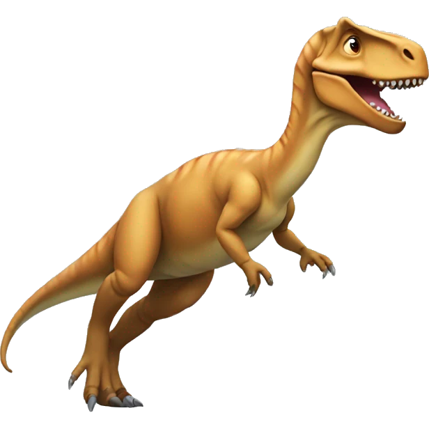 Dinosaur doing a backflip  emoji
