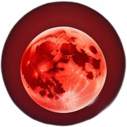 Edgy Black night sky with big Red crimson-moon Aesthetic Scenery emoji