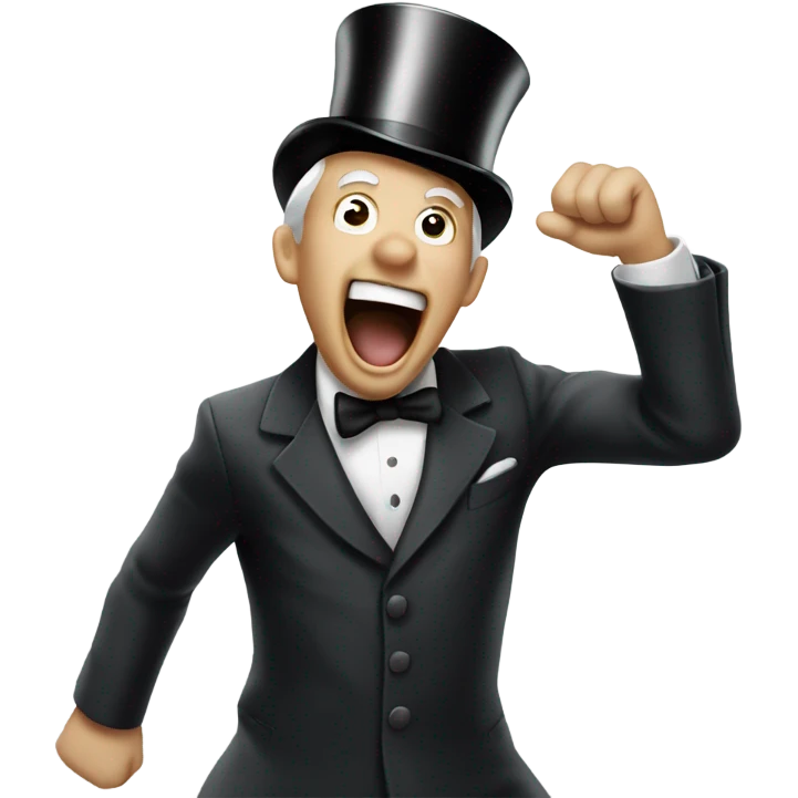 monopoly man screaming emoji