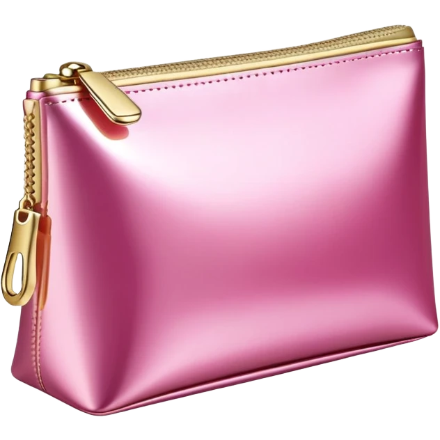 pink and gold makeup bag emoji