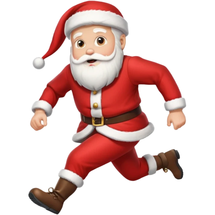 Santa running emoji